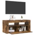 Kép 4/11 - Füstös tölgy színű TV-szekrény LED-világítással 90 x 35 x 40 cm