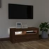 Kép 3/11 - Barna tölgyszínű TV-szekrény LED-világítással 90 x 35 x 40 cm