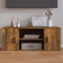 Kép 1/9 - Füstös tölgy színű szerelt fa TV-szekrény 100 x 35 x 40 cm
