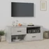 Kép 1/10 - Betonszürke szerelt fa TV-szekrény 100x35x40 cm