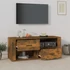 Kép 3/10 - Füstös tölgy színű szerelt fa TV-szekrény 100 x 35 x 40 cm