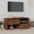 Kép 3/10 - Barna tölgyszínű szerelt fa TV-szekrény 100 x 35 x 40 cm