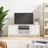 Kép 1/11 - Magasfényű fehér szerelt fa TV-szekrény 102x30x37,5 cm