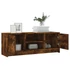 Kép 4/11 - Füstös tölgy színű szerelt fa TV-szekrény 102x30x37,5 cm