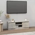 Kép 1/9 - Betonszürke TV-szekrény ajtóval 102 x 30 x 36 cm