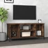 Kép 1/9 - Füstös tölgy színű szerelt fa TV-szekrény 102 x 35 x 45 cm