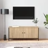 Kép 1/10 - Sonoma tölgyszínű szerelt fa TV-szekrény ajtókkal 102x35x45 cm