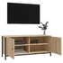 Kép 4/10 - Sonoma tölgyszínű szerelt fa TV-szekrény ajtókkal 102x35x45 cm