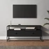 Kép 1/9 - Fekete szerelt fa TV-szekrény 100 x 35 x 45 cm