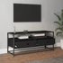 Kép 3/9 - Fekete szerelt fa TV-szekrény 100 x 35 x 45 cm