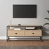 Kép 1/9 - Sonoma tölgy színű szerelt fa TV-szekrény 100 x 35 x 45 cm