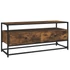 Kép 2/9 - Füstös tölgy színű szerelt fa TV-szekrény 100 x 35 x 45 cm