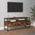 Kép 3/9 - Füstös tölgy színű szerelt fa TV-szekrény 100 x 35 x 45 cm