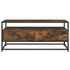 Kép 6/9 - Füstös tölgy színű szerelt fa TV-szekrény 100 x 35 x 45 cm