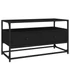 Kép 2/9 - Fekete szerelt fa TV-szekrény 80x35x45 cm