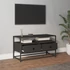 Kép 3/9 - Fekete szerelt fa TV-szekrény 80x35x45 cm