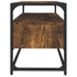 Kép 7/9 - Füstös tölgy színű szerelt fa TV-szekrény 80x35x45 cm