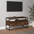 Kép 3/9 - Barna tölgyszínű szerelt fa TV-szekrény 80x35x45 cm