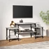 Kép 1/10 - Szürke sonoma színű szerelt fa TV-szekrény 117x35x52 cm