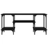 Kép 5/9 - Fekete szerelt fa TV-szekrény 102x35x45,5 cm