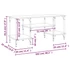 Kép 9/9 - Fekete szerelt fa TV-szekrény 102x35x45,5 cm