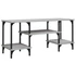 Kép 2/9 - Szürke sonoma színű szerelt fa TV-szekrény 102x35x45,5 cm
