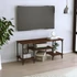 Kép 1/9 - Barna tölgyszínű szerelt fa TV-szekrény 102 x 35 x 45,5 cm