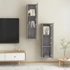 Kép 5/11 - 2 db szürke sonoma színű fali TV-szekrény 30,5 x 30 x 110 cm