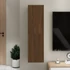 Kép 1/11 - Barna tölgy falra szerelhető TV-szekrény 30,5x30x110 cm
