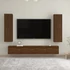 Kép 6/11 - Barna tölgy falra szerelhető TV-szekrény 30,5x30x110 cm