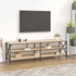 Kép 1/10 - Sonoma tölgy színű szerelt fa TV-szekrény 160 x 40 x 50 cm