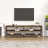 Kép 3/10 - Füstös tölgy színű szerelt fa TV-szekrény 160 x 40 x 50 cm