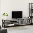Kép 3/10 - Szürke sonoma színű szerelt fa TV-szekrény 200 x 40 x 50 cm