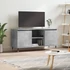 Kép 1/11 - Betonszürke szerelt fa TV-szekrény 104x35x50 cm