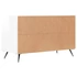 Kép 8/11 - Fehér magasfényű szerelt fa TV-szekrény 80x36x50 cm