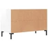 Kép 8/11 - Fehér magasfényű szerelt fa TV-szekrény 80x36x50 cm