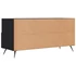 Kép 8/11 - Fekete szerelt fa TV-szekrény 102 x 36 x 50 cm