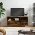 Kép 1/11 - Füstös tölgy színű szerelt fa TV-szekrény 102 x 36 x 50 cm