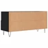 Kép 8/11 - Fekete szerelt fa TV-szekrény 102 x 36 x 50 cm