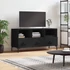 Kép 1/11 - Fekete szerelt fa TV-szekrény 102 x 36 x 50 cm