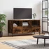 Kép 1/11 - Füstös tölgy színű szerelt fa TV-szekrény 102 x 36 x 50 cm