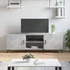 Kép 1/11 - Betonszürke szerelt fa TV-szekrény 150 x 30 x 50 cm
