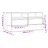 Kép 11/11 - Betonszürke szerelt fa TV-szekrény 100x34,5x44,5 cm