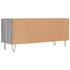 Kép 8/11 - Szürke sonoma színű szerelt fa TV-szekrény 100x34,5x44,5 cm