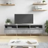 Kép 1/11 - Betonszürke szerelt fa TV-szekrény 150x30x44,5 cm