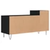 Kép 8/11 - Fekete szerelt fa TV-szekrény 100x35x55 cm