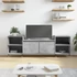 Kép 1/11 - Betonszürke szerelt fa TV-szekrény 160x35x55 cm