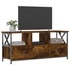 Kép 3/11 - Sonoma tölgy színű szerelt fa és vas TV-szekrény 102x33x45 cm