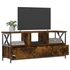 Kép 4/11 - Sonoma tölgy színű szerelt fa és vas TV-szekrény 102x33x45 cm