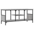 Kép 2/9 - Szürke sonoma színű szerelt fa és vas TV-szekrény 100x35x45 cm